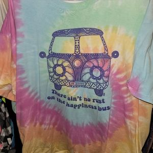Tie Dye hippie bus Tshirt